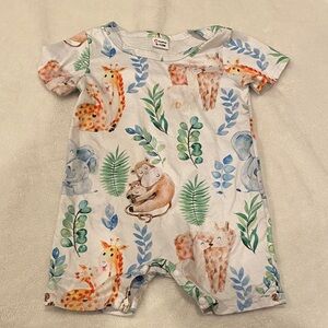 PatPat Safari Animal Bodysuit - Multicolor